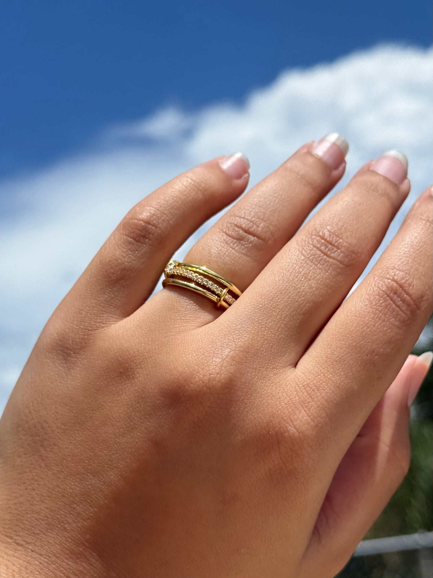Triple gold ring